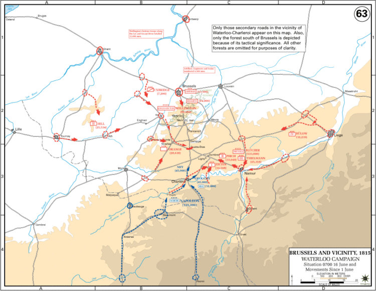 100 Days campaign map 01/06/1815 - AGE OF VICTORIA PODCAST